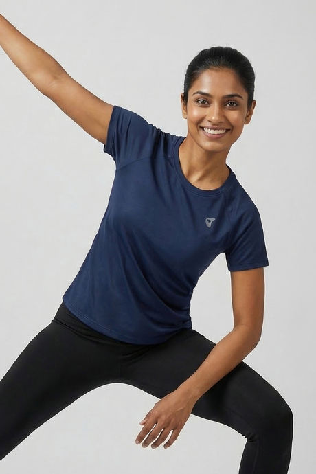 Zelocity Relaxed Quick Dry Top - Navy Peony — image 7